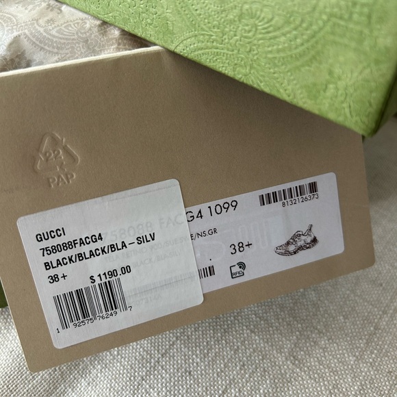 GUCCI Women's GG Crystal Embellished Run Sneakers - Picture 13 of 17